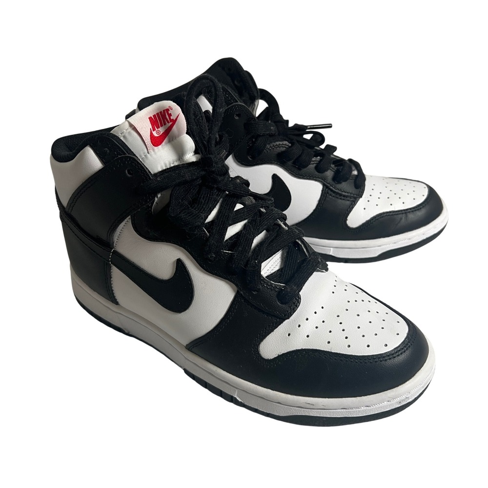Nike Dunk High Panda Women 7.5 Black White DD1869-103 Retro Casual Sneaker